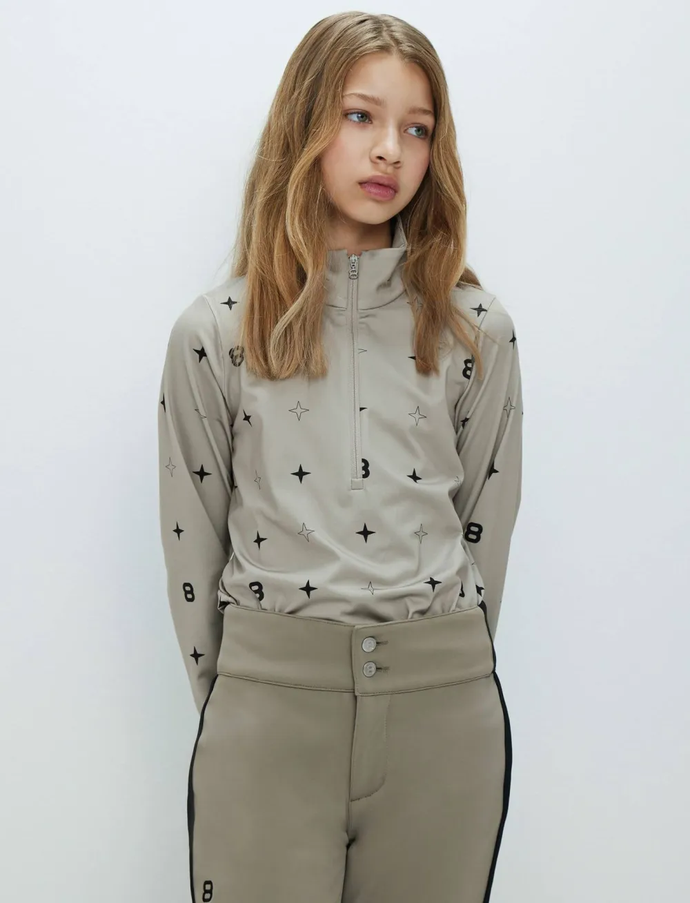 8848 Altitude Juniors' 8 Star Sweat Lt Beige