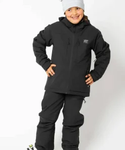 2117 of Sweden Juniors' Light Padded Ski Jacket Lauker Black