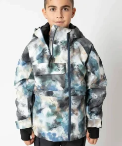 2117 of Sweden Juniors' Light Padded Ski Jacket Kidden Aop Sky