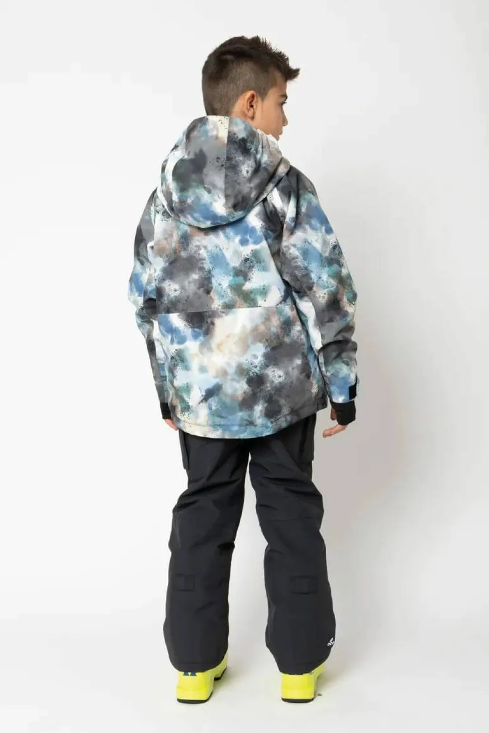 2117 of Sweden Juniors' Light Padded Ski Jacket Kidden Aop Sky