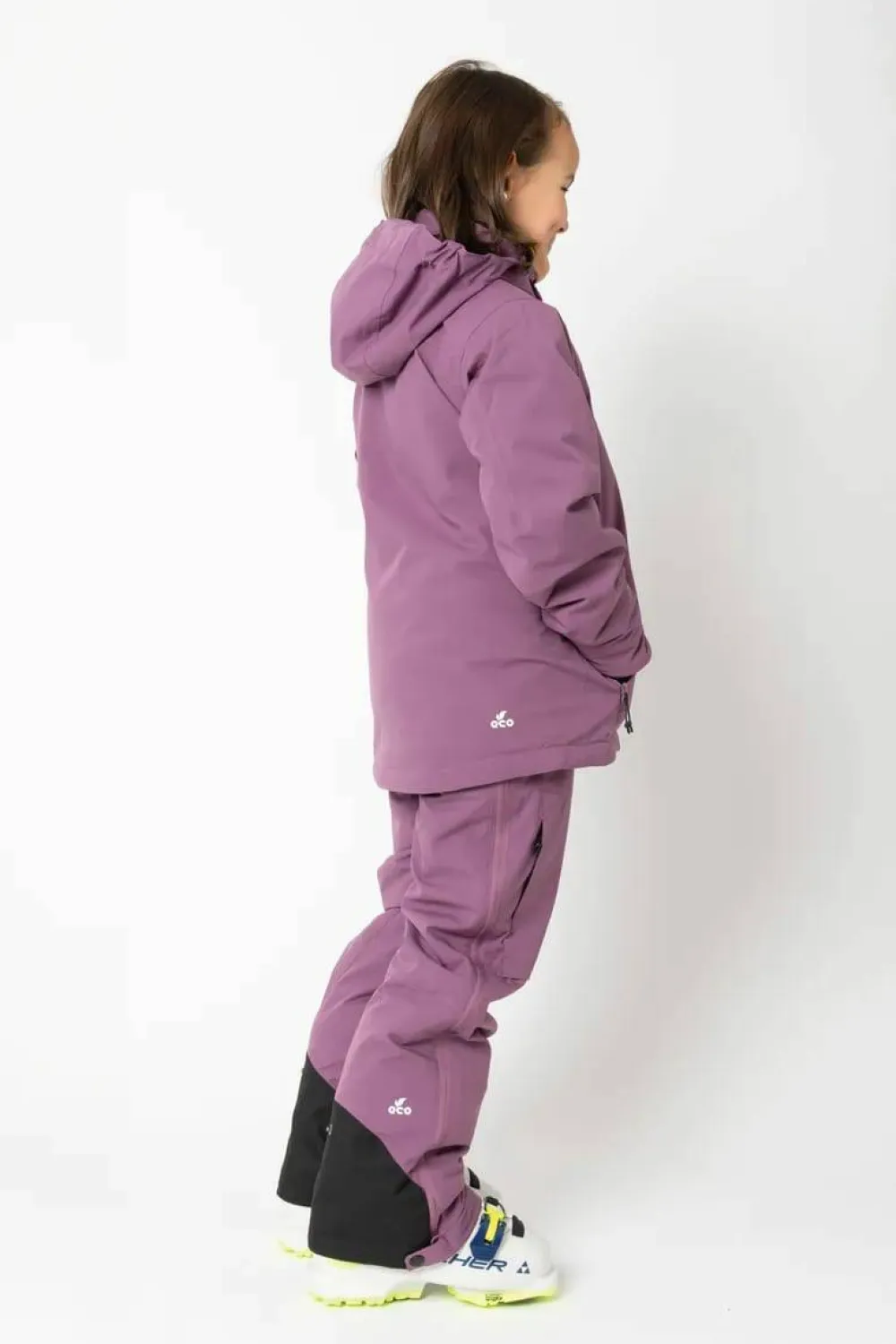 2117 of Sweden Juniors' Light Padded Ski Jacket Lauker Grape New