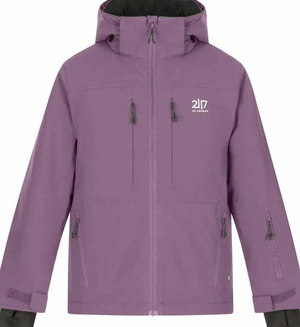 2117 of Sweden Juniors' Light Padded Ski Jacket Lauker Grape New