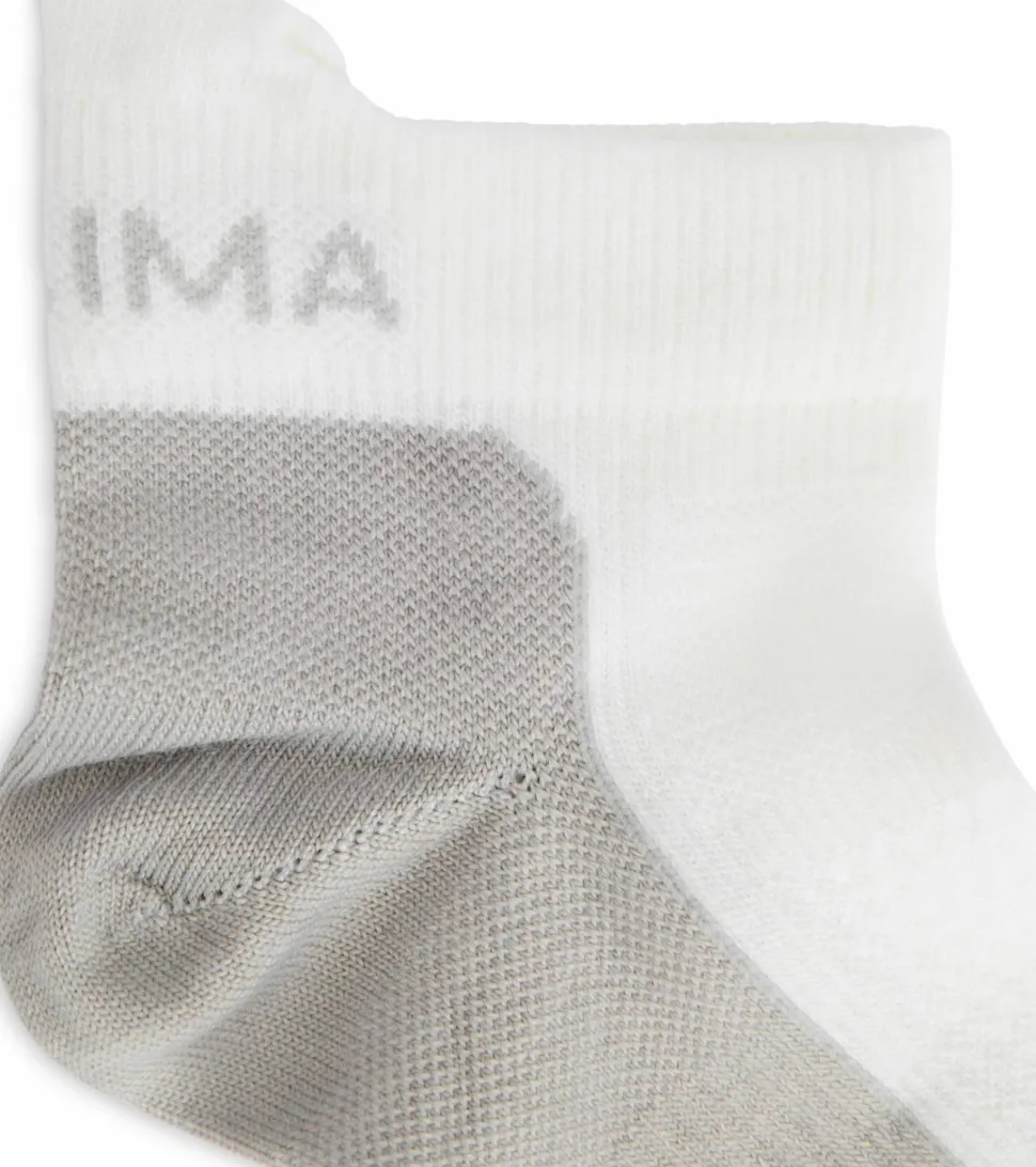 Aclima Ankle Socks 2-Pack White/light Grey