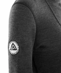 Aclima DoubleWool Polo with Zip Woman Marengo/Jet Black New