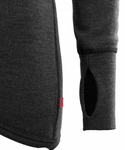 Aclima DoubleWool Polo with Zip Woman Marengo/Jet Black New