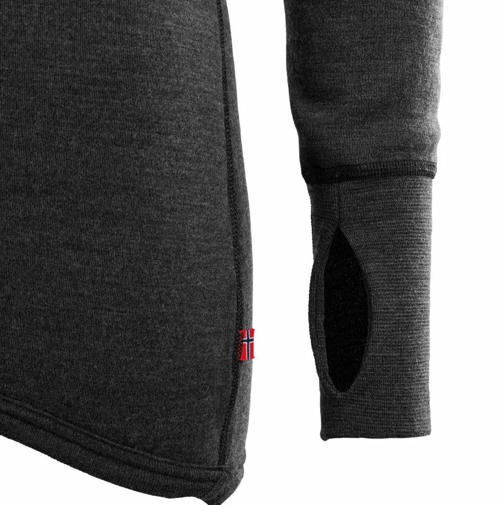 Aclima DoubleWool Polo with Zip Woman Marengo/Jet Black New