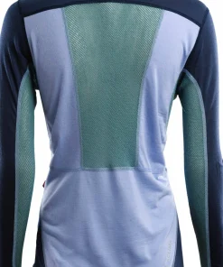Aclima LightWool Sports Shirt Woman Purple Impression/Navy Blazer/North Atlantic