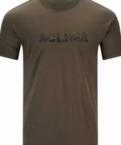 Aclima Men's LightWool 140 Classic Tee Logo Tarmac
