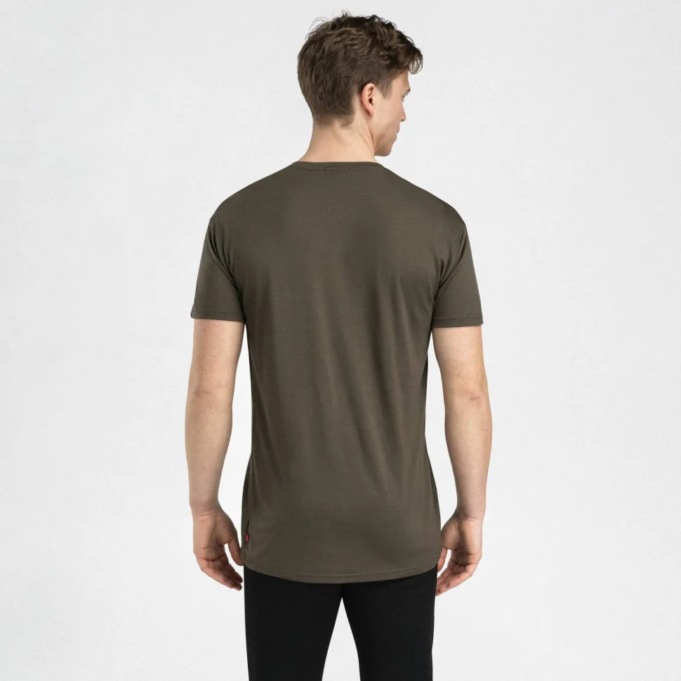 Aclima Men's LightWool 140 Classic Tee Logo Tarmac