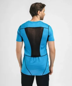 Aclima Men's LightWool 140 Sports T-shirt Bluejay/Jet Black