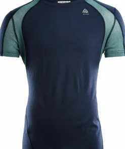 New Men's LightWool 140 Sports T-shirt Navy Blazer/North Atlantic Rullskidåkning