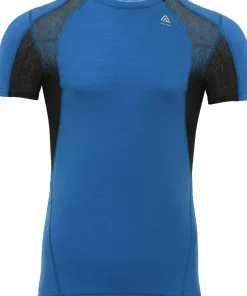 Aclima Men's LightWool 140 Sports T-shirt Daphne/Jet Black Daphne / Jet Black New