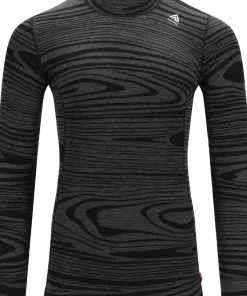 Aclima Men's WarmWool Crew Neck Black Motion