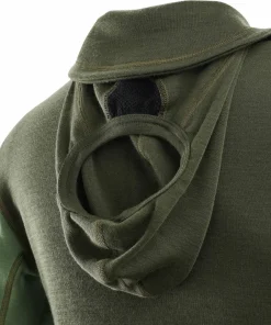 Aclima Men's WarmWool Hoodsweater with Zip Olive Night/Dill/Marengo Olive Night / Dill / Marengo Hot