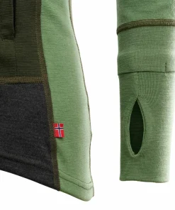 Aclima Men's WarmWool Hoodsweater with Zip Olive Night/Dill/Marengo Olive Night / Dill / Marengo Hot
