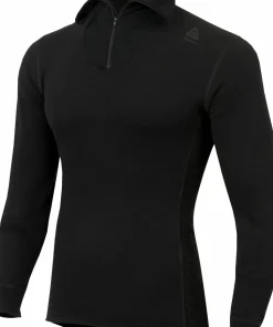 Aclima Men's WarmWool Polo Jet Black