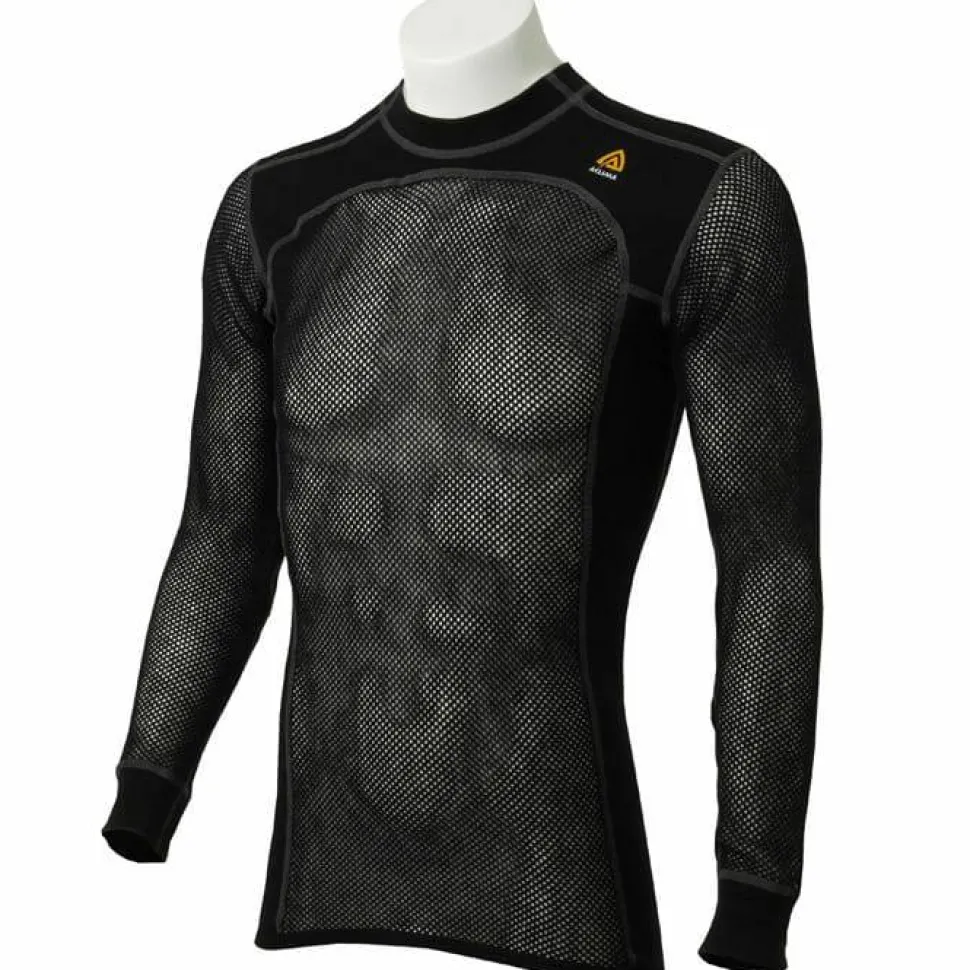 Aclima Men's WoolNet Crewneck Jet Black