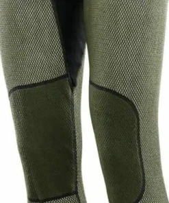 Aclima Men's WoolNet Hybrid Longs Jet Black/Olive Night/Dill