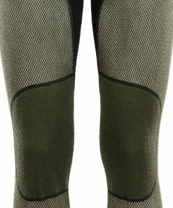 Aclima Men's WoolNet Hybrid Longs Jet Black/Olive Night/Dill