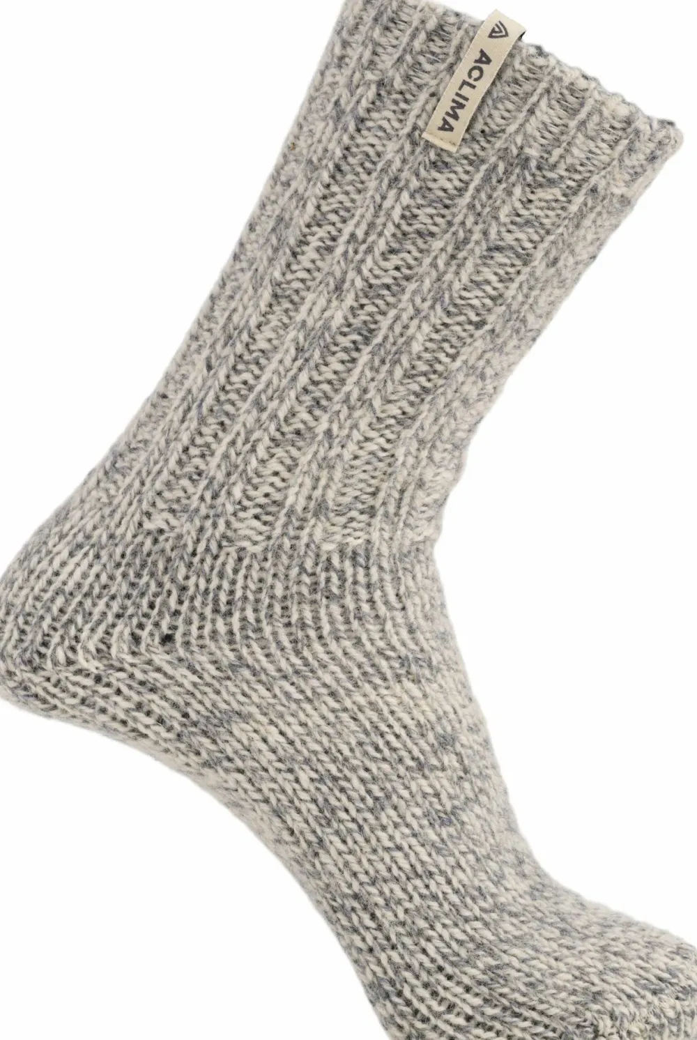 Discount Norwegian Wool Socks Grey/White Damstrumpor