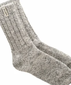 Discount Norwegian Wool Socks Grey/White Damstrumpor