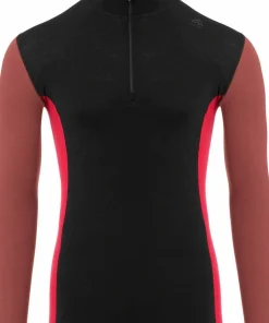 Aclima WarmWool Mock Neck with Zip Man Jet Black/Spiced Apple/Jester Red Jet Black / Spiced Apple / Jester Red Online