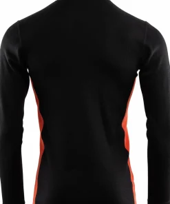 Aclima WarmWool Mock Neck with Zip Man Jet Black/North Atlantic/Red Clay Jet Black / North Atlantic / Red Clay New