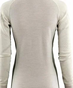 Aclima Women's Lars Monsen Femunden Polo Beige Melange/Olive Night/Femunden Light