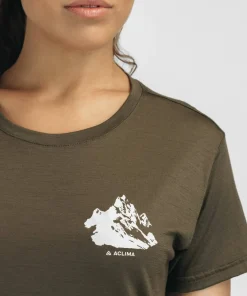 Aclima Women's Lightwool 140 Classic Tee Mountain Tarmac