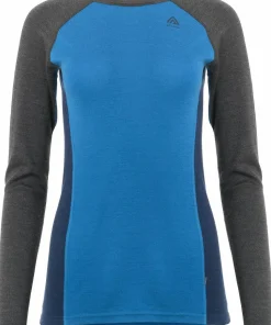 Aclima Women's WarmWool Hoodsweater V2 Marengo/Corsair/Navy Blazer