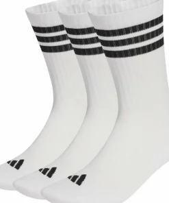 Adidas 3 Stripes Cushioned Sportswear Crew Socks White/Black/Black Online