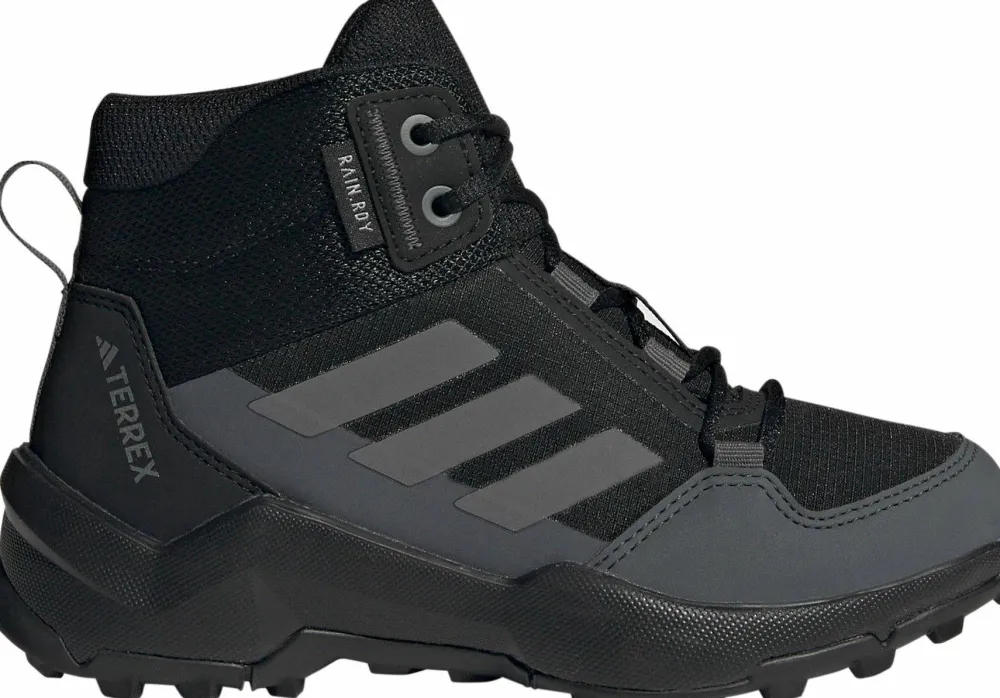 Adidas Kid's Terrex Ax4 Mid RAIN.RDY Hiking Shoes Core Black/Grey Four/Grey Six