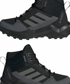 Adidas Kid's Terrex Ax4 Mid RAIN.RDY Hiking Shoes Core Black/Grey Four/Grey Six