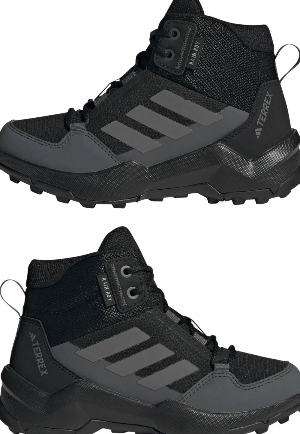Adidas Kid's Terrex Ax4 Mid RAIN.RDY Hiking Shoes Core Black/Grey Four/Grey Six