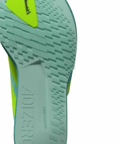 Best Men's Adizero Adios 9 Flash Aqua/Lucid Lemon/Zero Metalic Löparskor Herr