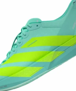 Best Men's Adizero Adios 9 Flash Aqua/Lucid Lemon/Zero Metalic Löparskor Herr