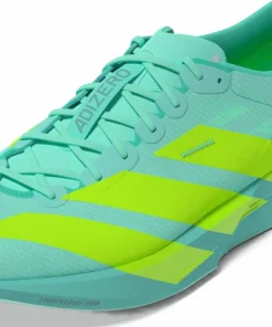 Best Men's Adizero Adios 9 Flash Aqua/Lucid Lemon/Zero Metalic Löparskor Herr