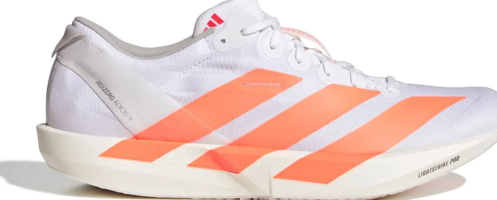 Online Men's Adizero Adios 9 Cloud white/Lucid Orange/Lucid red Löparskor Herr