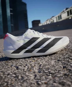 Clearance Men's Adizero Adios 9 Cloud White/Core Black/Lucid Red Löparskor Herr