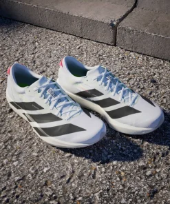 Clearance Men's Adizero Adios 9 Cloud White/Core Black/Lucid Red Löparskor Herr