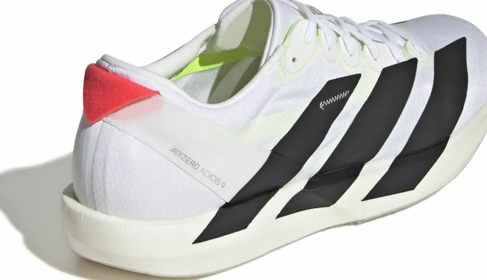 Clearance Men's Adizero Adios 9 Cloud White/Core Black/Lucid Red Löparskor Herr