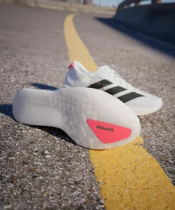 Clearance Men's Adizero Adios 9 Cloud White/Core Black/Lucid Red Löparskor Herr