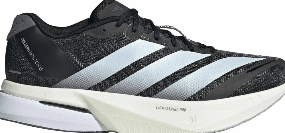 Hot Men's Adizero Boston 13 Core Black/Cloud White/Grey Five Löparskor Herr