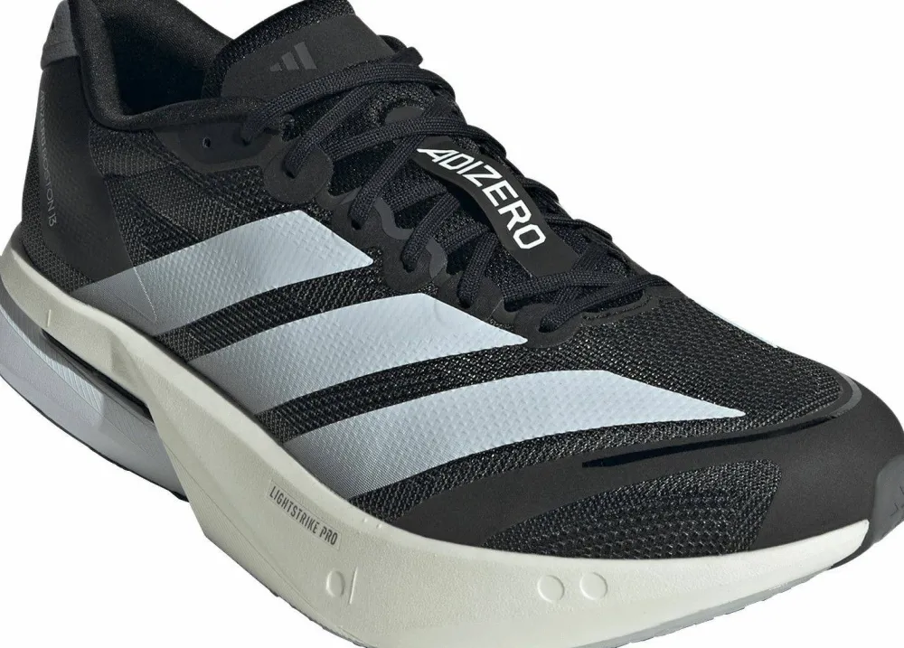 Hot Men's Adizero Boston 13 Core Black/Cloud White/Grey Five Löparskor Herr