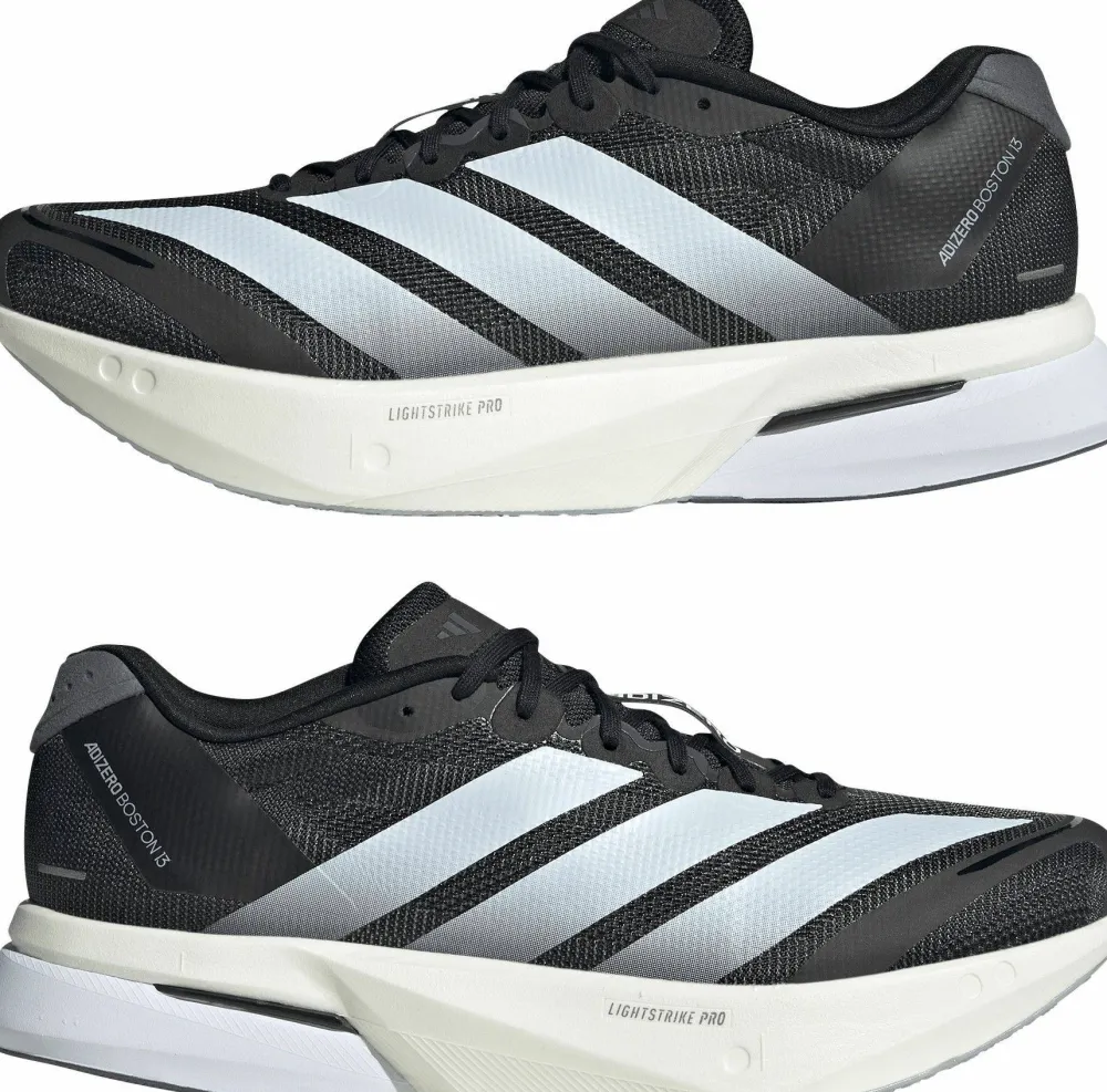 Hot Men's Adizero Boston 13 Core Black/Cloud White/Grey Five Löparskor Herr