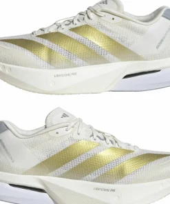 Adidas Men's Adizero Boston 13 Cloud White/Gold Mint/Halsil Best
