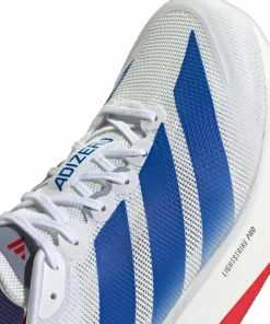 Adidas Men's Adizero Boston 13 Cloud White / Team Royal Blue / Halo Silver