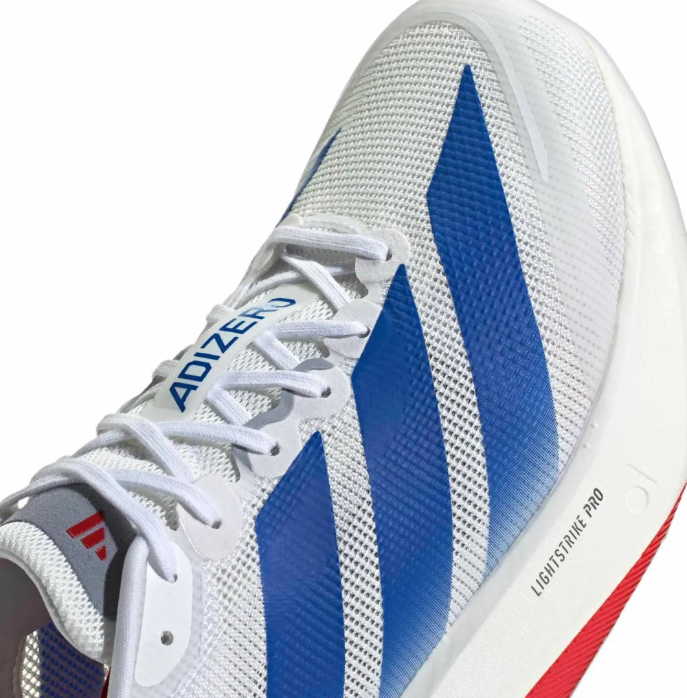 Adidas Men's Adizero Boston 13 Cloud White / Team Royal Blue / Halo Silver