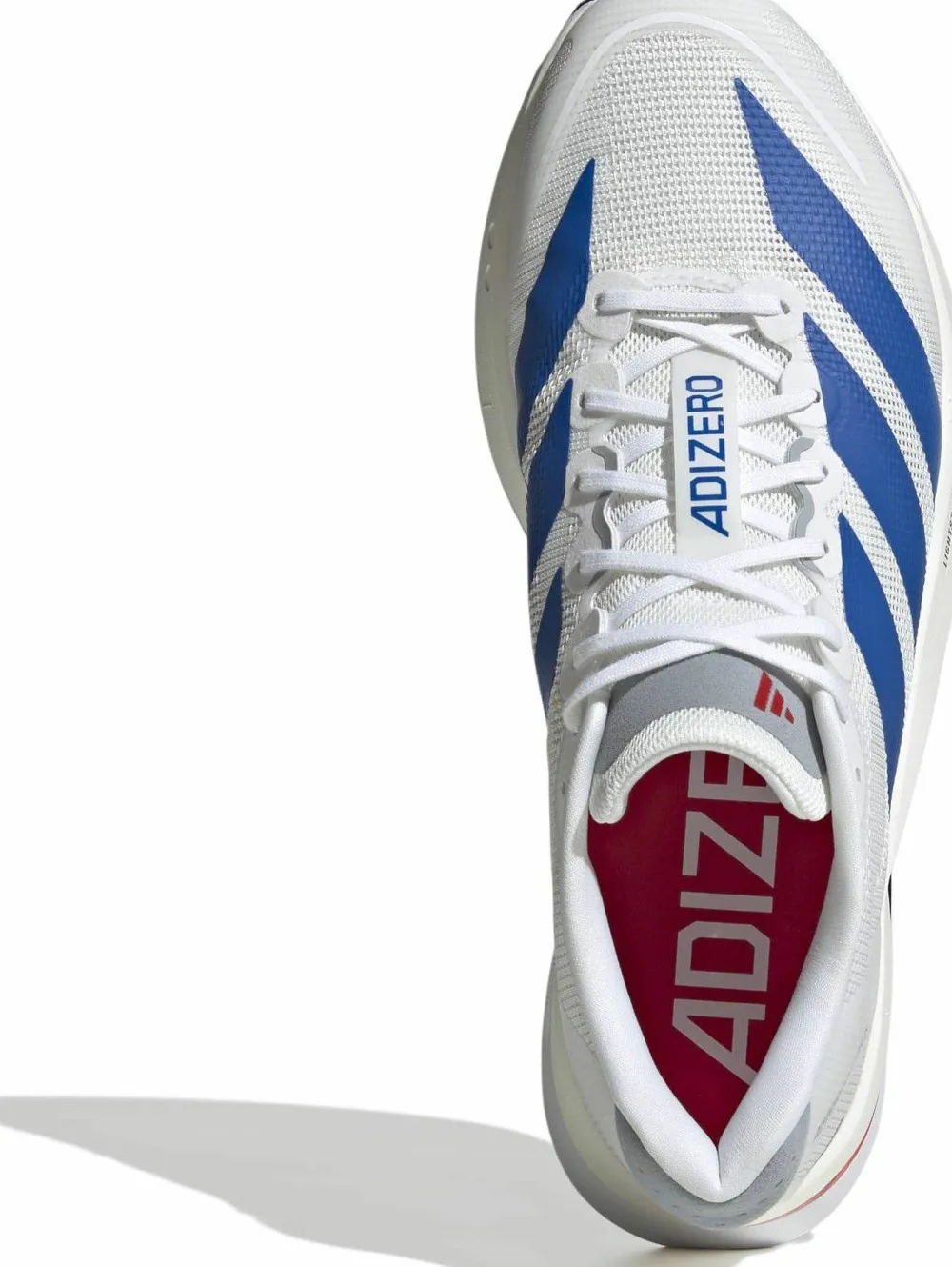Adidas Men's Adizero Boston 13 Cloud White / Team Royal Blue / Halo Silver