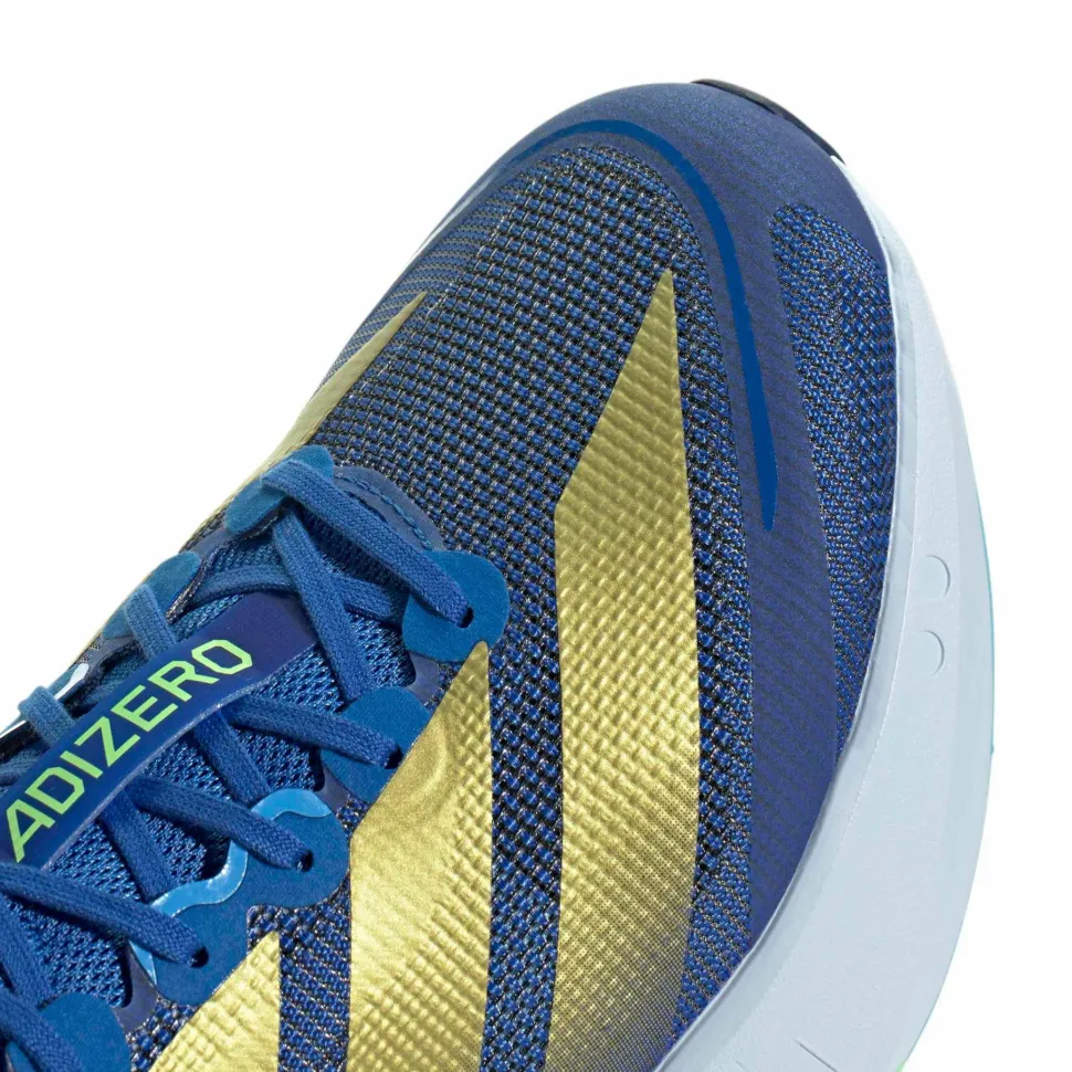Adidas Men's Adizero Boston 13 Blue / Goldmt / Blue Burst